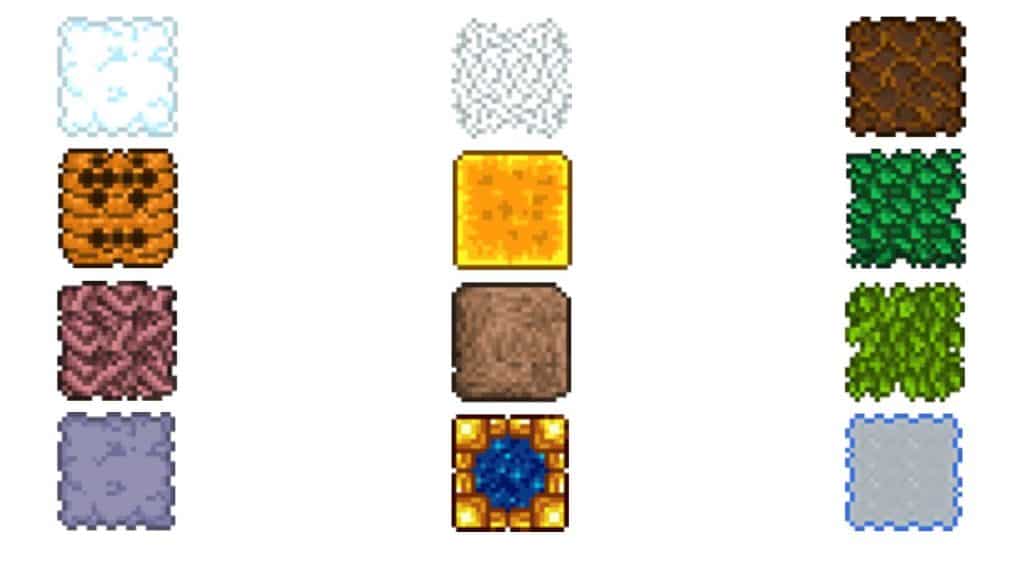 Different Miscellaneous Blocks in Terraria