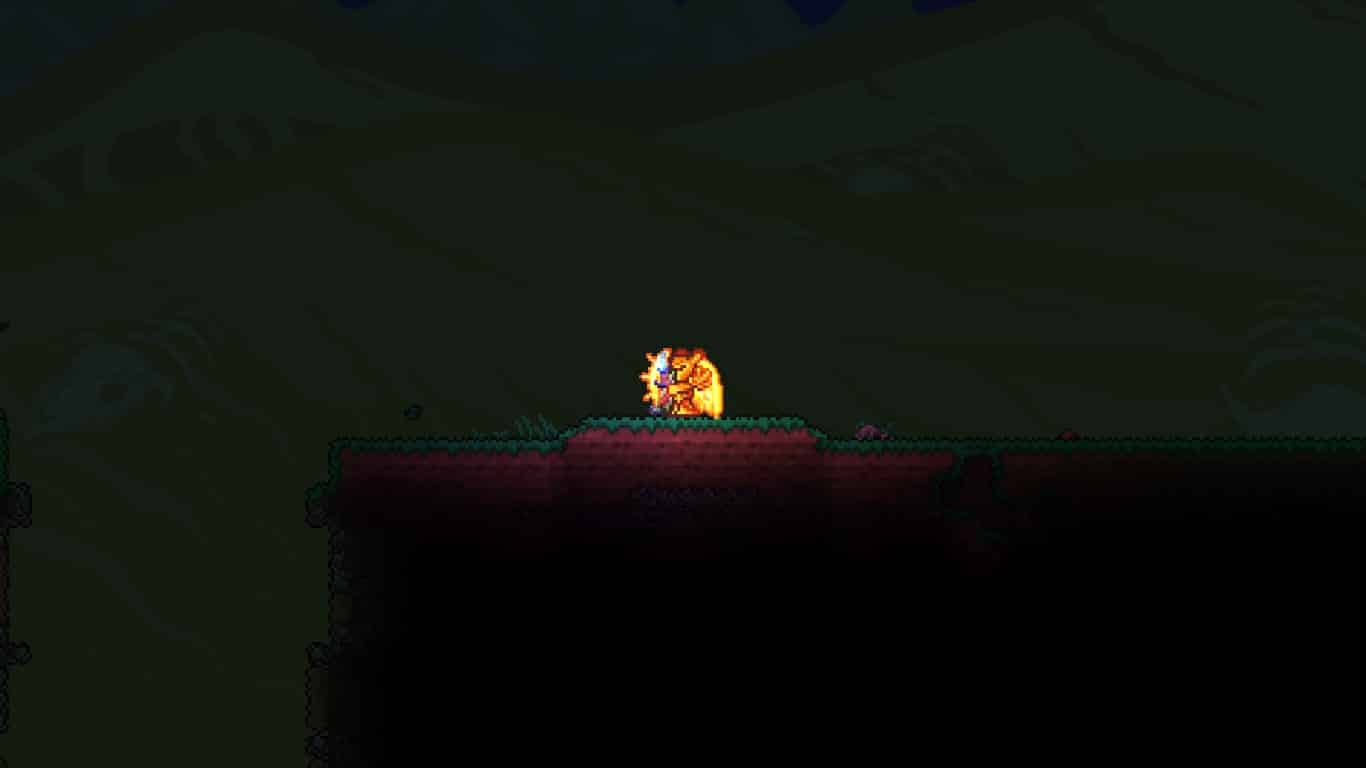 The player a Water Candle to attrack more monsters in Terraria.