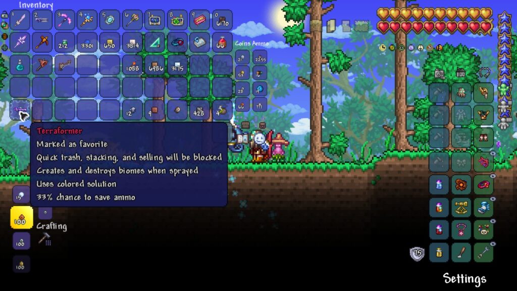 How to Favorite Items in Terraria