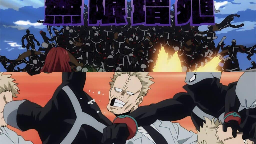 Jin Bubaigawara (Twice) overcoming his identity crisis during the Villain Academia arc (one of the best moments in the anime).