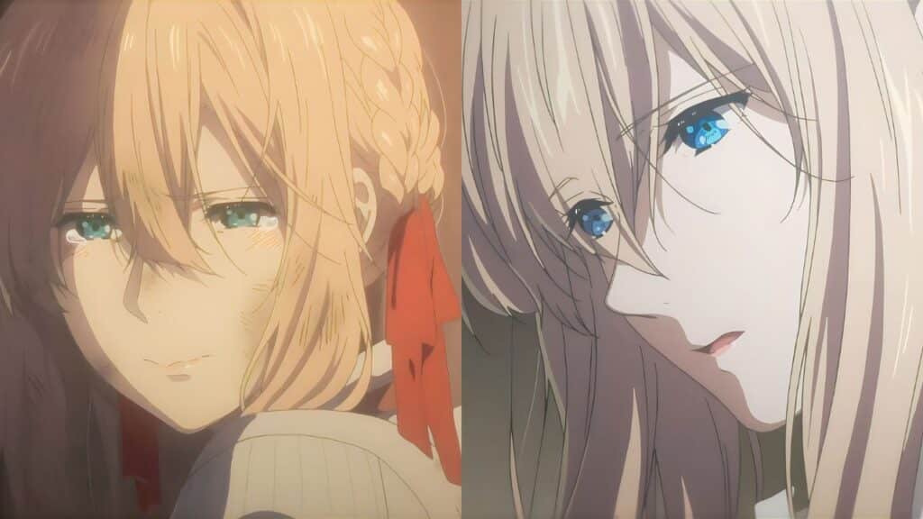 Violet Evergarden crying..